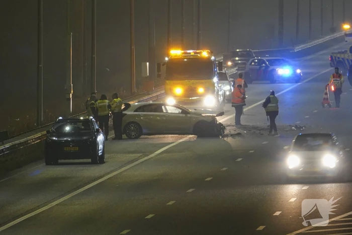 Snelweg deels afgesloten door ongeval