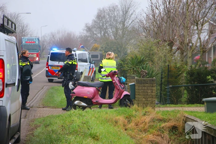 Botsing tussen fatbiker en scooterrijder