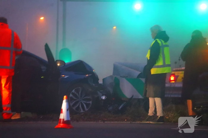 Automobilist botst op RIMOB