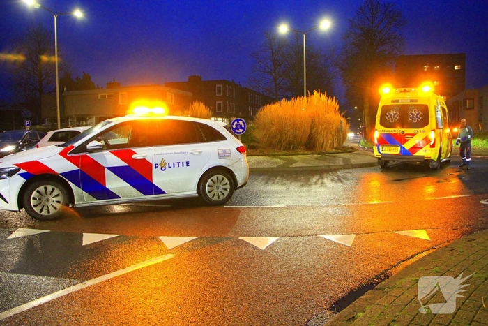 Fietser gewond bij botsing met auto