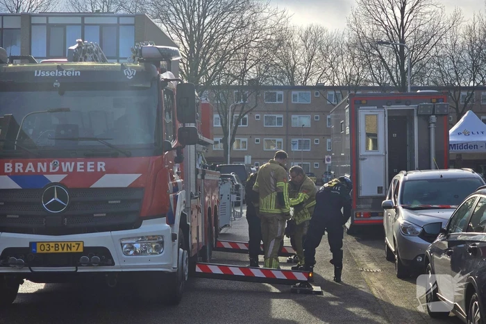 Brandweer assisteert bij forensisch onderzoek naar grote brand