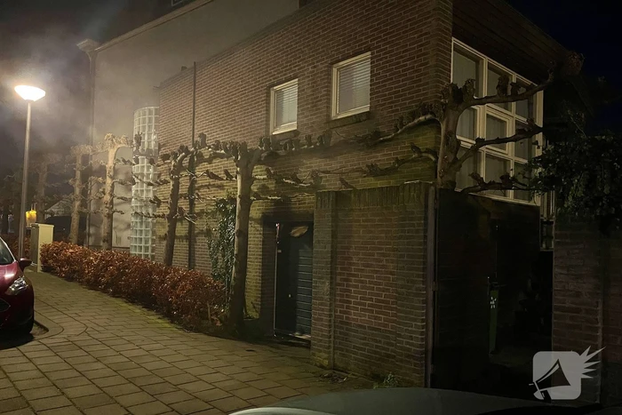 Brand in garage van woning