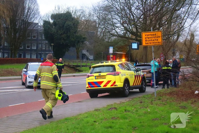 Personenbus volledig in brand