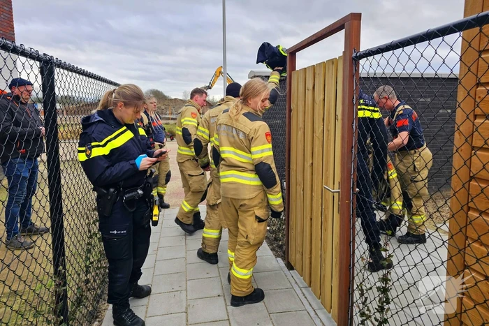 Brandweer bevrijdt persoon uit wasmachine