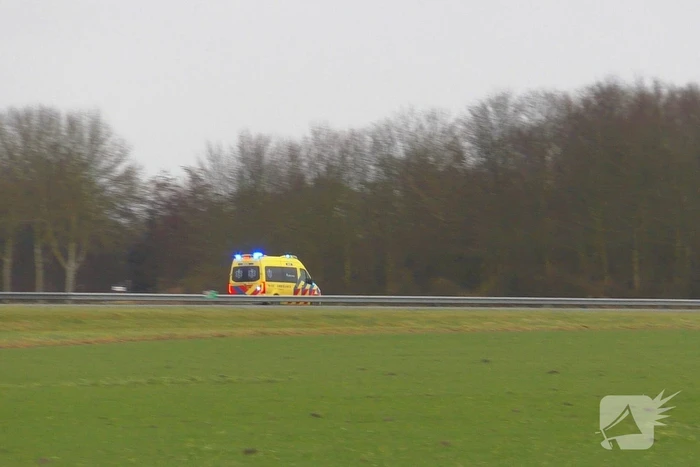 Rijksweg A58 afgesloten vanwege inzet hulpdiensten
