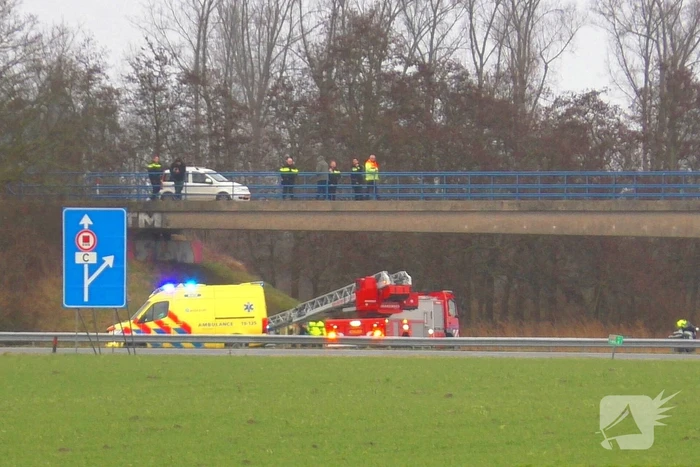 Rijksweg A58 afgesloten vanwege inzet hulpdiensten