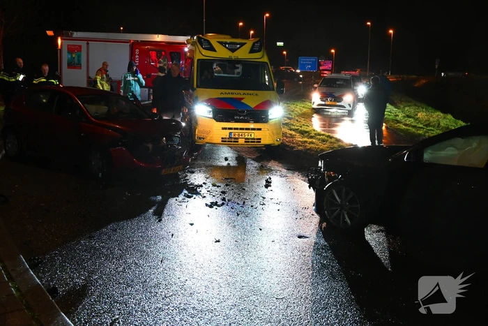Gewonde bij frontale aanrijding