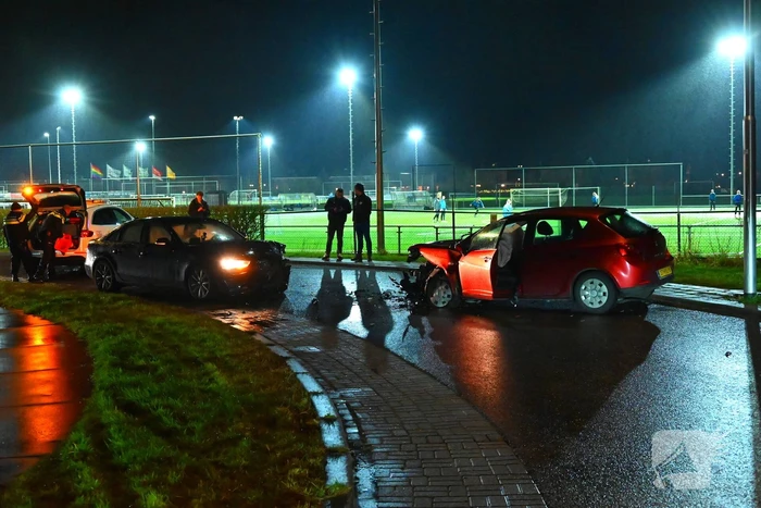 Gewonde bij frontale aanrijding