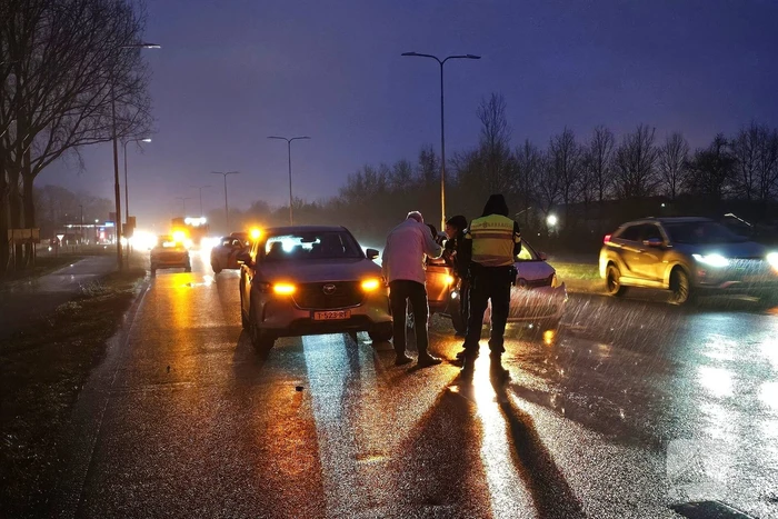 Drie voertuigen betrokken bij kop-staartbotsing