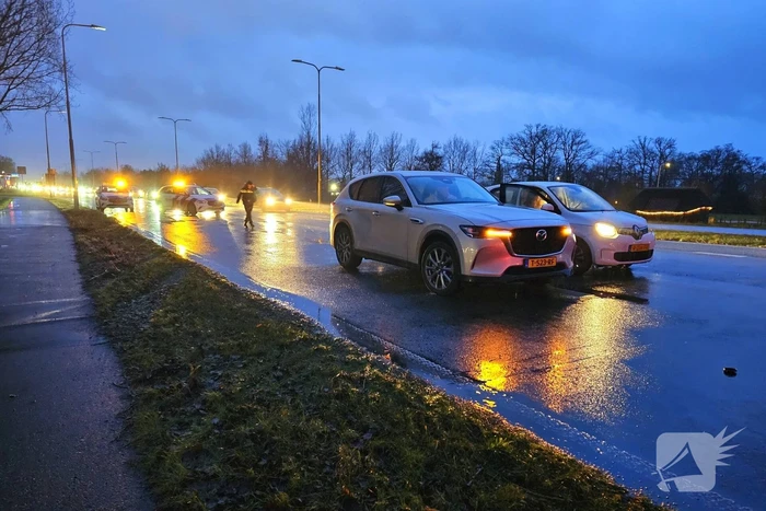 Drie voertuigen betrokken bij kop-staartbotsing