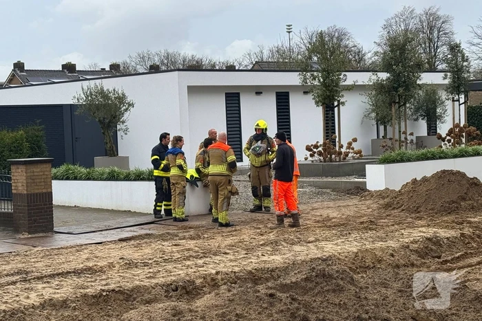 Gasleiding geraakt tijdens graafwerkzaamheden