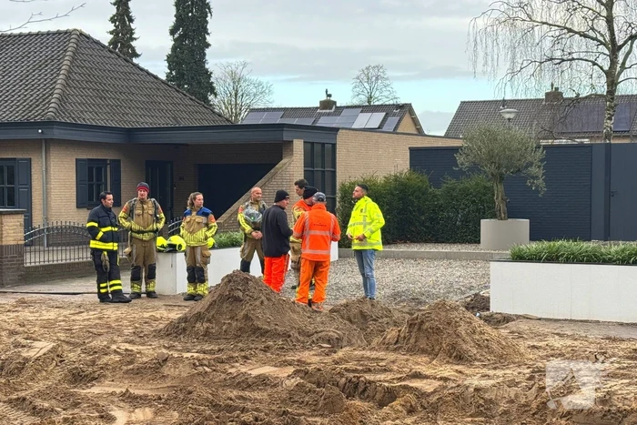 Gasleiding geraakt tijdens graafwerkzaamheden