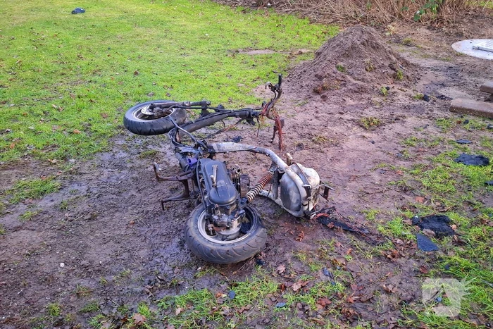 Scooter vat vlam