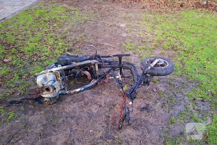 Scooter vat vlam