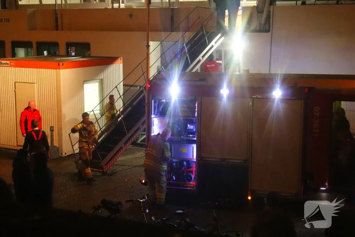Brandlucht op vluchtelingenboot