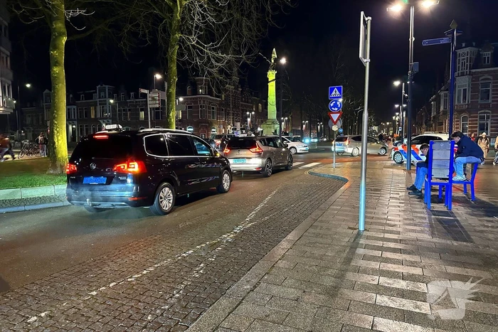 Taxichauffeurs demonsteren
