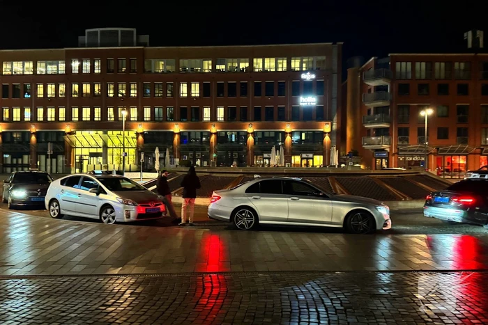 Taxichauffeurs demonsteren