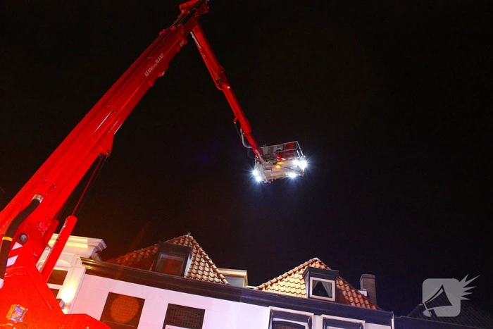 Veel rook bij brand in woning
