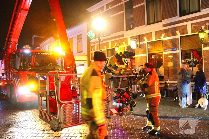 Veel rook bij brand in woning
