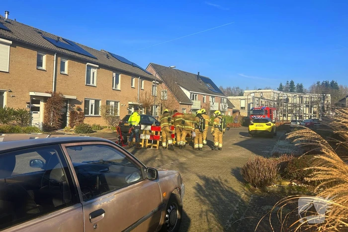Straat afgezet door gaslekkage