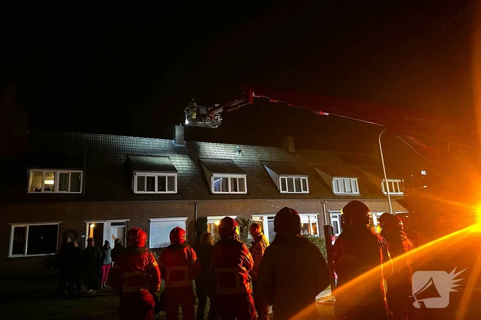 Brandweer ingezet voor een schoorsteenbrand