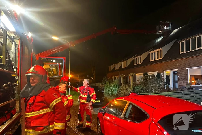Brandweer ingezet voor een schoorsteenbrand
