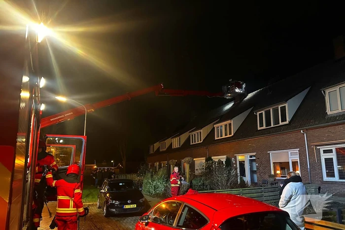 Brandweer ingezet voor een schoorsteenbrand