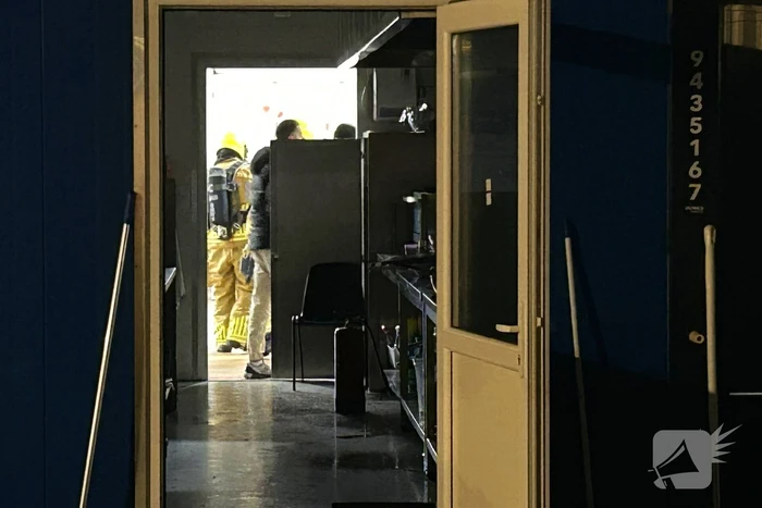 Brandweer blust keukenbrand in AZC