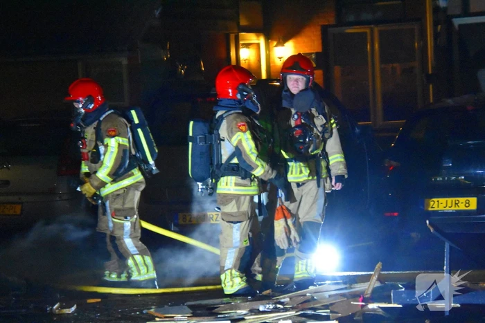 Brand in vuilniswagen