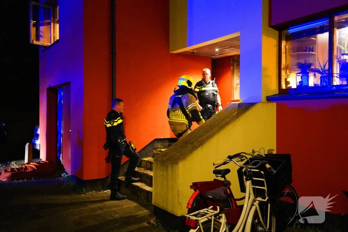 Brand in woning door omgevallen kaars