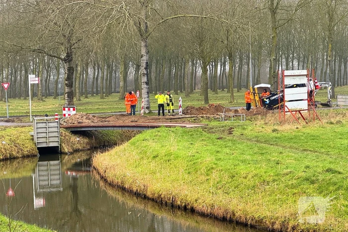 Gasleiding geraakt tijdens werkzaamheden