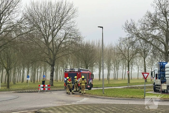 Gasleiding geraakt tijdens werkzaamheden