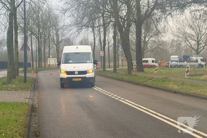 Gasleiding geraakt tijdens werkzaamheden