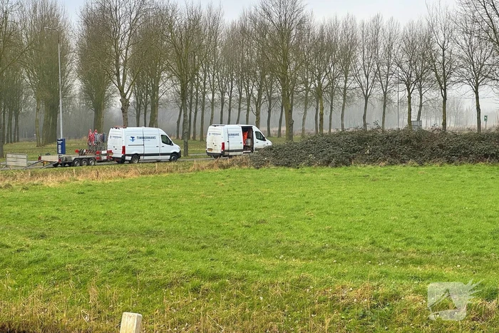 Gasleiding geraakt tijdens werkzaamheden