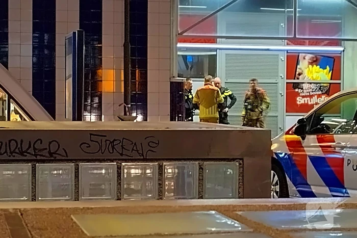 Brand in kantoorgebouw boven station