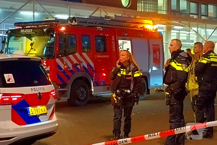 Brand in kantoorgebouw boven station