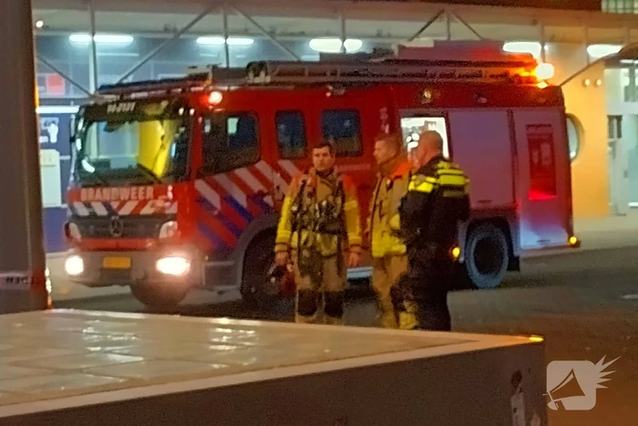 Brand in kantoorgebouw boven station