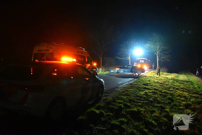 Automobilist klapt op boom