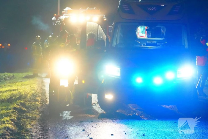 Trekker en auto in botsing