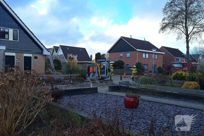 Grote brandweerinzet vanwege gaslekkage door werkzaamheden