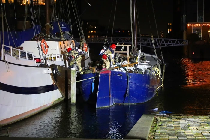 Mogelijk brand op plezierjacht