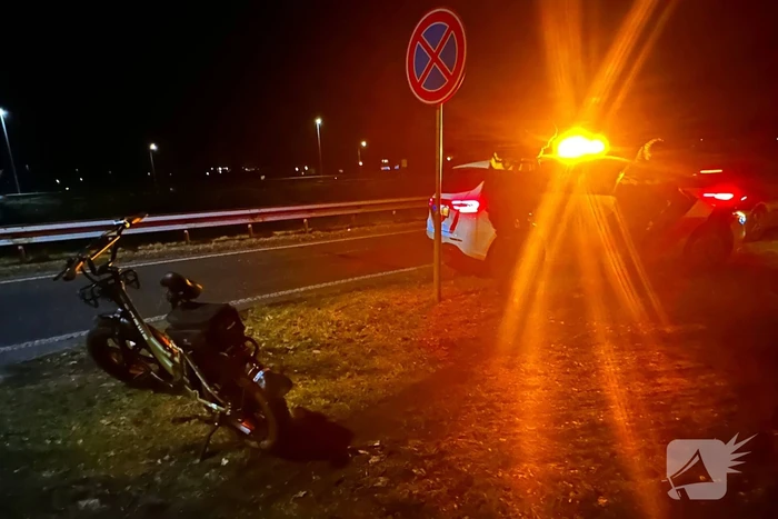 Botsing tussen auto en fatbike
