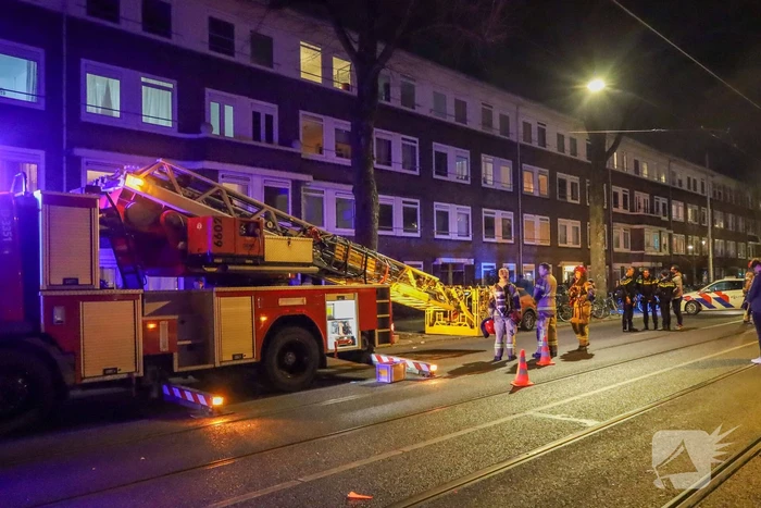 Grote brand in woning