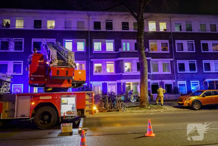 Grote brand in woning