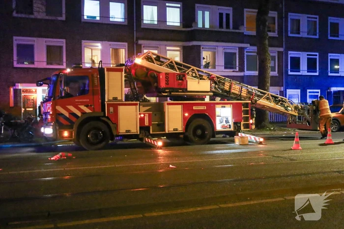 Grote brand in woning