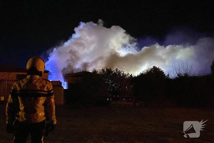 Chalet op camping compleet verwoest door brand