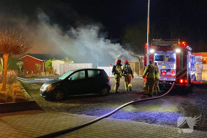 Chalet op camping compleet verwoest door brand