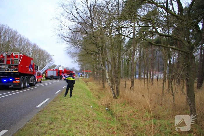 Flinke rook ontwikkeling bij grote brand