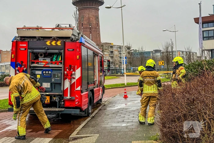 Gaslek in CityHouse, brandweer zet gebied af