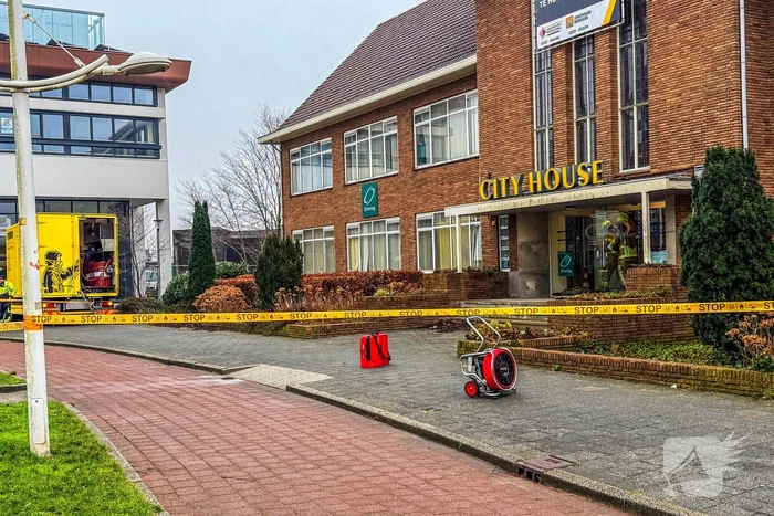 Gaslek in CityHouse, brandweer zet gebied af